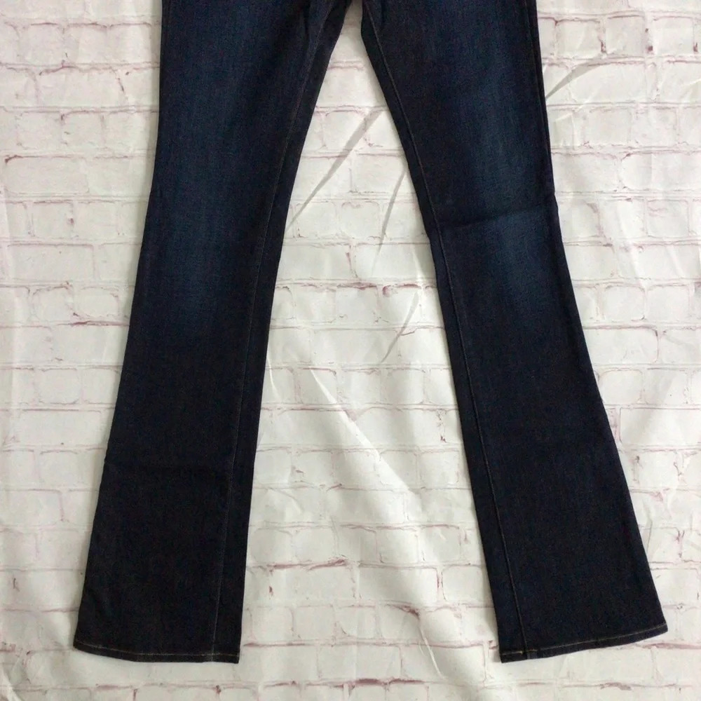 Lucky Brand Lolita Boot Dark Wash Denim Blue Jeans - Size 00 24/34 Long - Picture 2 of 11